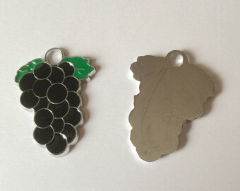 grape purple and green enamel