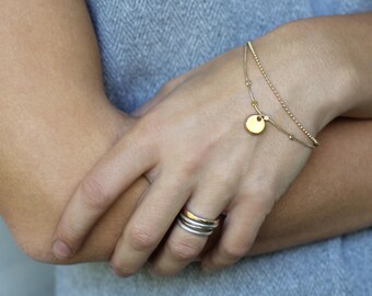 Gold chain bracelet, delicate gold bracelet, charm bracelet gold, gold plated bracelet, minimalist bracelet, bracelets for women