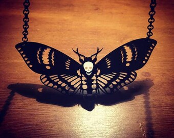 Deaths Head Moth Necklace - Large