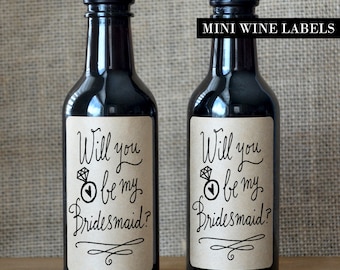 Bridesmaid Proposal Wine Label - Will you be my Bridesmaid Wine Label