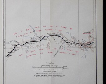 1915 Utah Railroad Map Ogden Bear River Bay Hot Springs