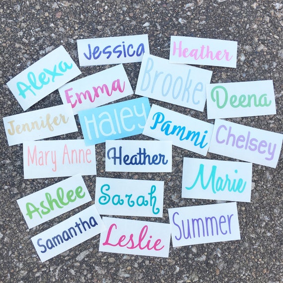 Custom Name Decal Sticker Personalized Girl Name Kid Name