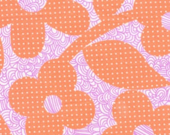 01820 - 1/2 yard of Erin McMorris Weekends Dots and Loops in peach