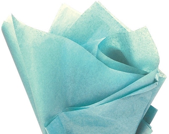 100 Sheets Caribbean Teal Gift Wrap Pom Pom Tissue Paper 15x20