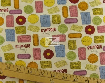 Biscuits Metro Cafe By Robert Kaufman 100% Cotton Fabric - 45" Width Sold By The Yard (FH-517)