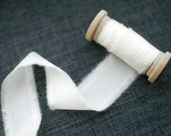 White Silk Ribbon; 100% Silk; Wedding bridal bouquet, invitations, wedding favors, wedding photography styling