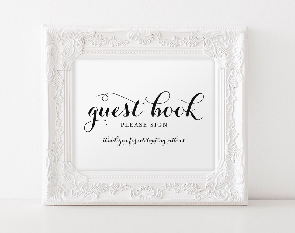 guest book printable guest book sign wedding guest book wedding guest book sign in