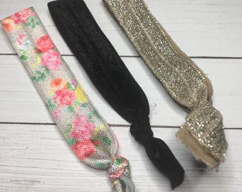 Hair Elastics Assortment set of 3