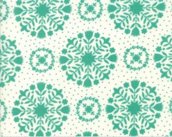 Handmade Olivia Teal 55141 15 by Bonnie and Camille from Moda -1 yard