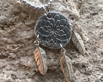 RTS Dream catcher pendant pure silver