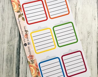 Clipboard Planner Stickers