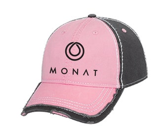 Pink Monat Hat, Monat Hat, Monat Cap, Monat Product, Embroidered Hat, Embroidered Monat Cap, Monat Accessories, Hat, Cap, Monat