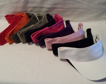 Custom Embroidered Visor / Custom Visor / Personalized Visor / Custom Text / Custom Embroidery / Mens Visor / Womens Visor