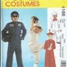 McCall's 4166 Children's/Boys' Uniform Costumes (Chef, Graduate, Baseball Player, Race Car Driver), Size 3-6 - 2003 Sewing Pattern UNCUT