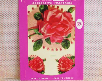 Vintage Meyercord Decal - Roses - NOS