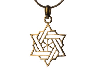 Star Of David Pendant - Necklace Spiritual jewellery Judaica Jewellery Handmade Free UK delivery BP1