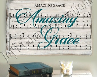 Amazing Grace Music , SVG, PNG, JPEG