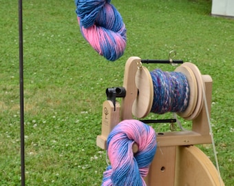 My Pinks been Tealed single ply handspun hand dyed yarn