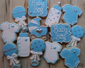 Baby Boy Sugar Cookies