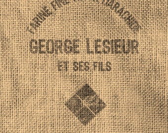 Vintage Look French Grain Sack Image Transfer - Digital Download 8 1/2 x 11 in