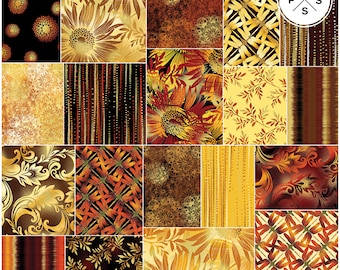 Benartex Sun Valley Pinwheel 2.5" Precut Fabric Quilting Cotton Strips Jelly Roll