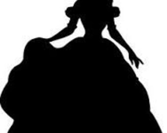 Beauty & the Beast Silhouettes // Disney Princess Belle