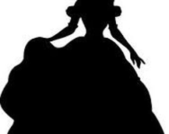 Beauty & the Beast Silhouettes // Disney Princess Belle