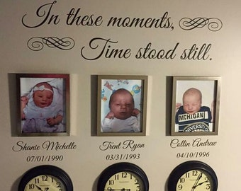 In These Moments Time Stood Still