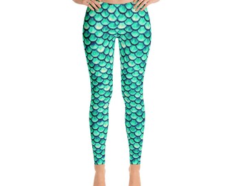 Mermaid Fish Scale Leggings by Dixie Cloth
