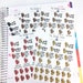 Icon - top knot hair up | Planner Sticker, top knot planner sticker, girl boss planner sticker, messy bun sticker, hair in a bun sticker