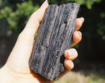Black Tourmaline (Schorl) || 380gm || 110mm x 50mm x 45mm ||