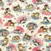 Smitten Kittens Michael Miller Fabric By The Yard Cat Fabric Kitty Fabric