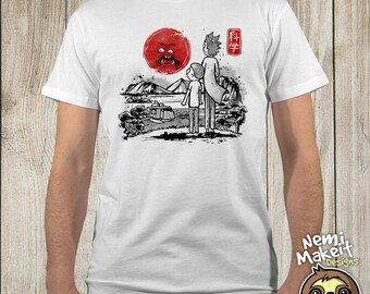 Screaming red sun. Rick and Morty shirt. Cartoons tee. Rick & Morty T-shirt. Rick Morty tee. Pickle Rick. Rick shirt. Morty tee. Funny tee.