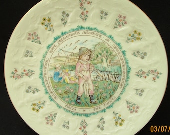 Kate Greenaway Pisces Plate. Royal Doulton 1977