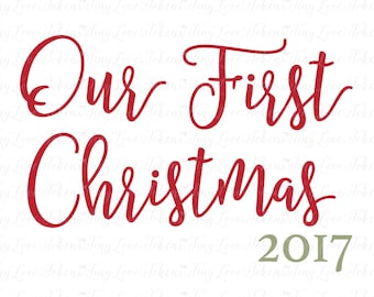 Our First Christmas 2017 Design (.svg/.dxf/.eps/.pdf/.png)