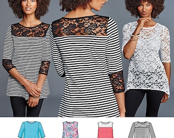 Simplicity Pattern 8016 Misses' Knit Tops