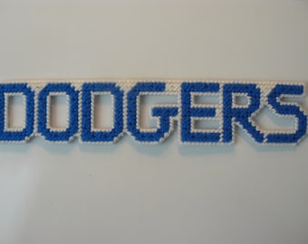 Dodgers in Handmade, Needlepoint Magnets