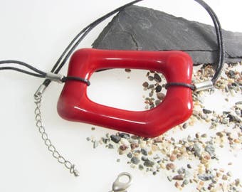 Red aqua /turquoise choker set