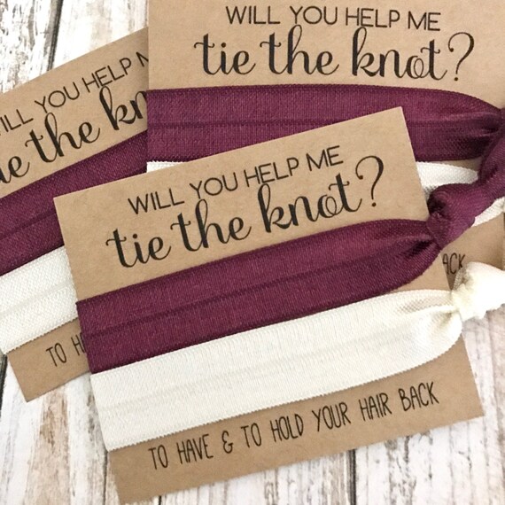 Will you help me Tie the Knot Bridesmaid Proposal