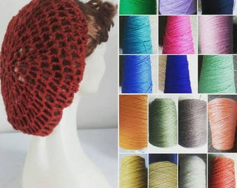 Snood, crochet snood,1940s snood,hair snood,hair net,all colours available