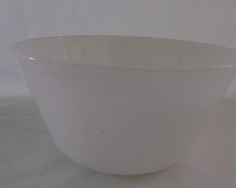 Vintage Milk Glass Mixing Bowl, Federal Mixing Bowl