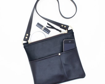 Leather Cross Body Bag, Everyday Leather Shoulder Bag, Small Leather Cross Body Handbag, Travel Cross Body Bag, Small Leather Messenger Bag