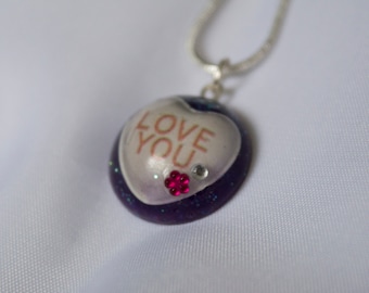 Love Heart - Resin Pendant