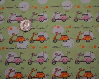 Timeless Treasures fabric SCOOTERS