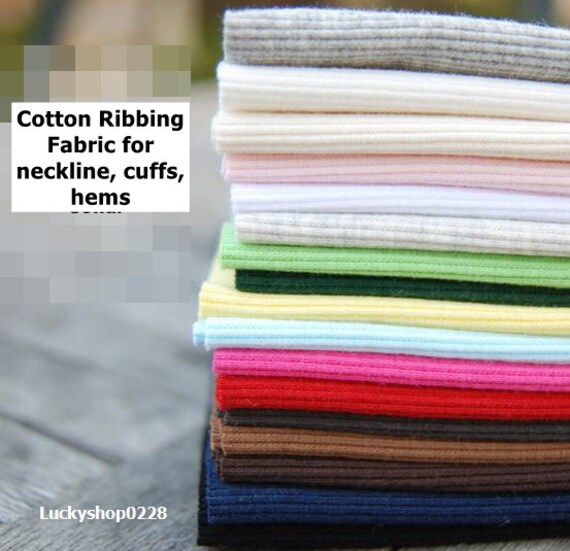 Rib Knit Fabric Ribbing Fabric For Neckline Cuffs Hems