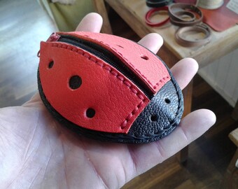 Ladybug purse! 10 x 8 black & Red