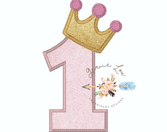 number 1 with crown etsy