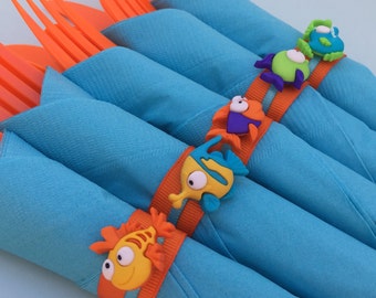 Under the Sea Flatware with Ocean Theme Napkin Ring: Private Listing