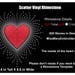 Scatter Heart & Vinyl Rhinestone Template Design SVG PNG DXF