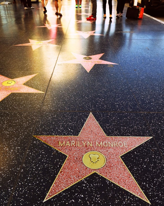 Marilyn Monroe Star Hollywood Walk of Fame Boulevard